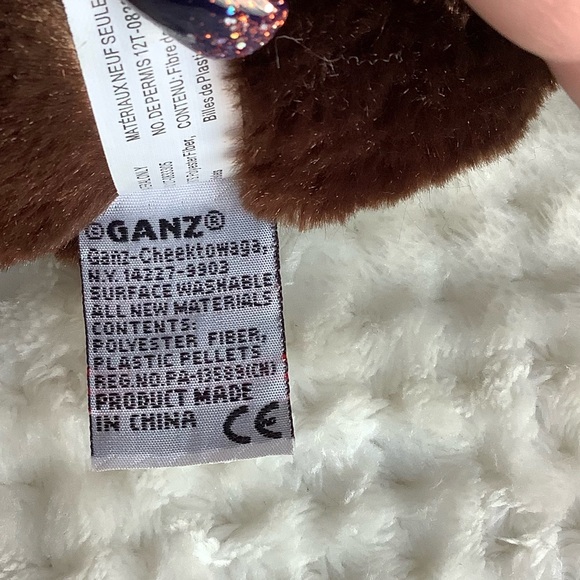 GANZ Webkinz Brown Chimpanzee Stuffed Animal Plush Toy- NO CODE - Picture 10 of 10